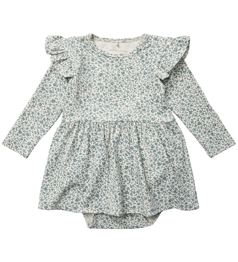 Sofie Schnoor Dress - Blue Dawn w. Flowers