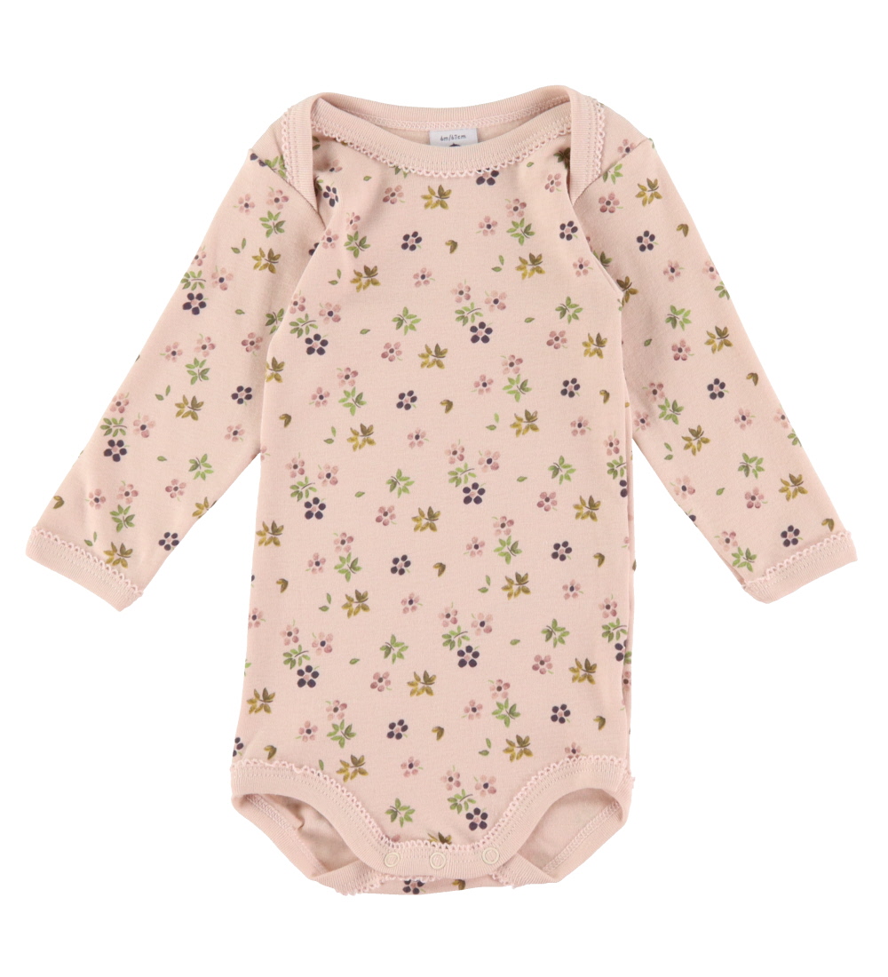 Petit Bateau Bodysuit L/æ - 3-Pack - Pink/White