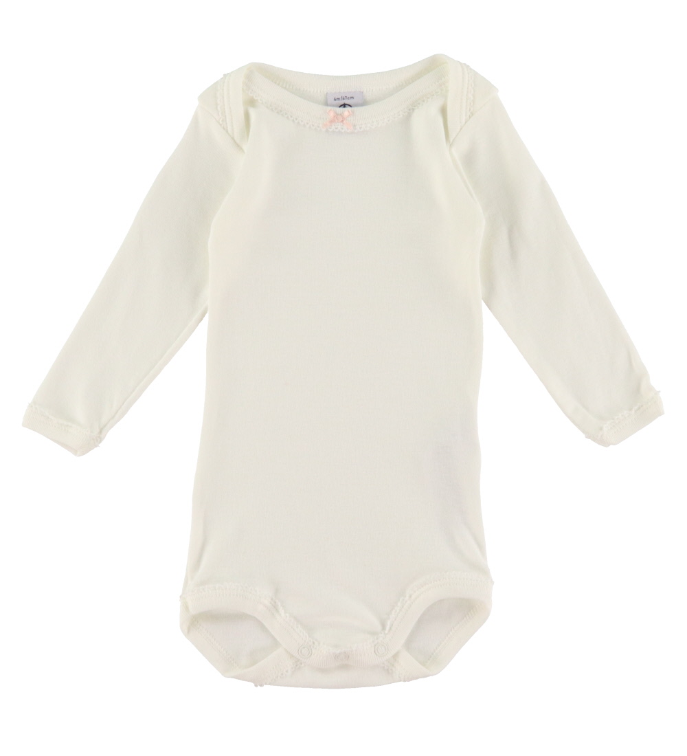 Petit Bateau Bodysuit L/æ - 3-Pack - Pink/White