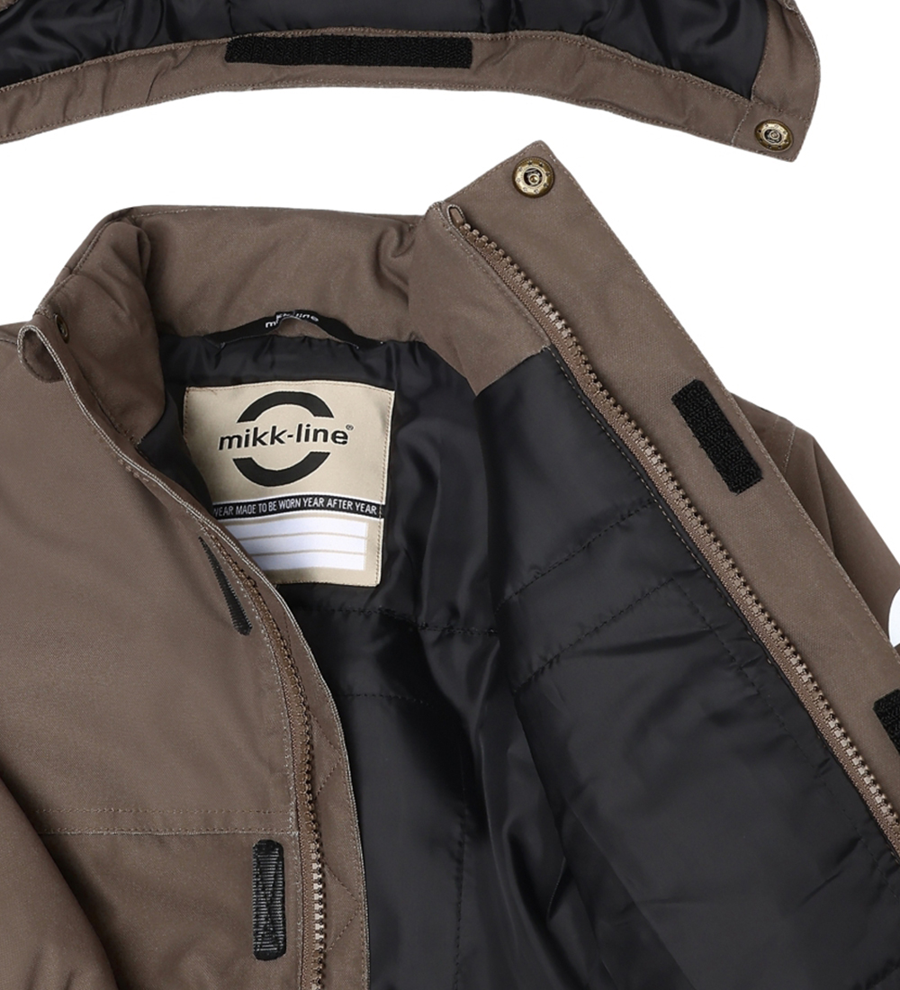 Mikk-Line Winter Coat w. Heat - Chocolate Chip