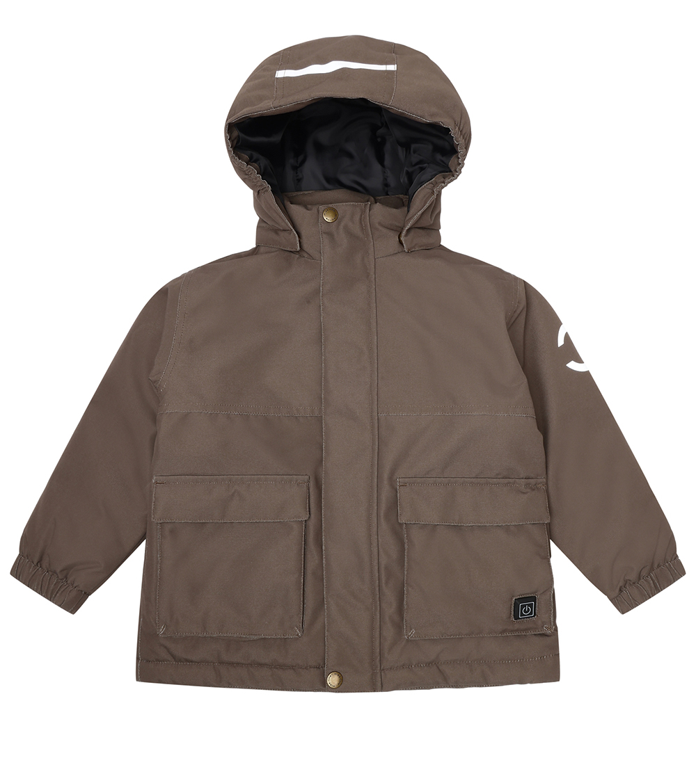 Mikk-Line Winter Coat w. Heat - Chocolate Chip