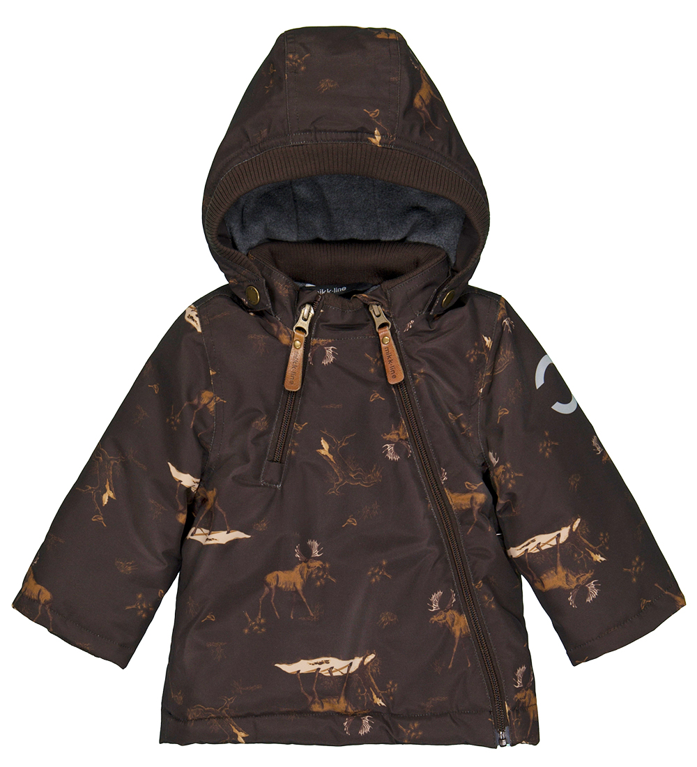 Mikk-Line Winter Coat - Recycled - Molé w. Moose