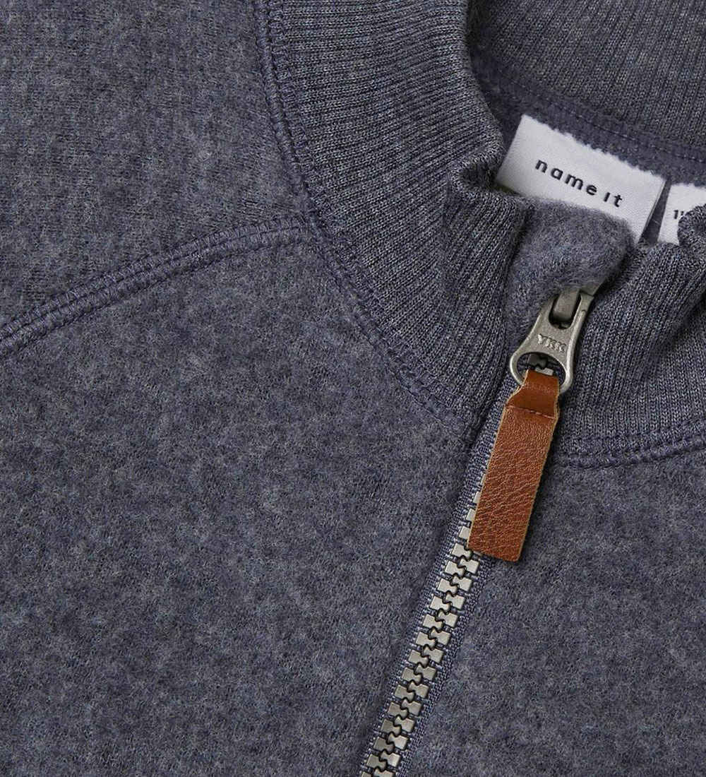 Name It Cardigan - Wool - NmmWmino - Ombre Blue