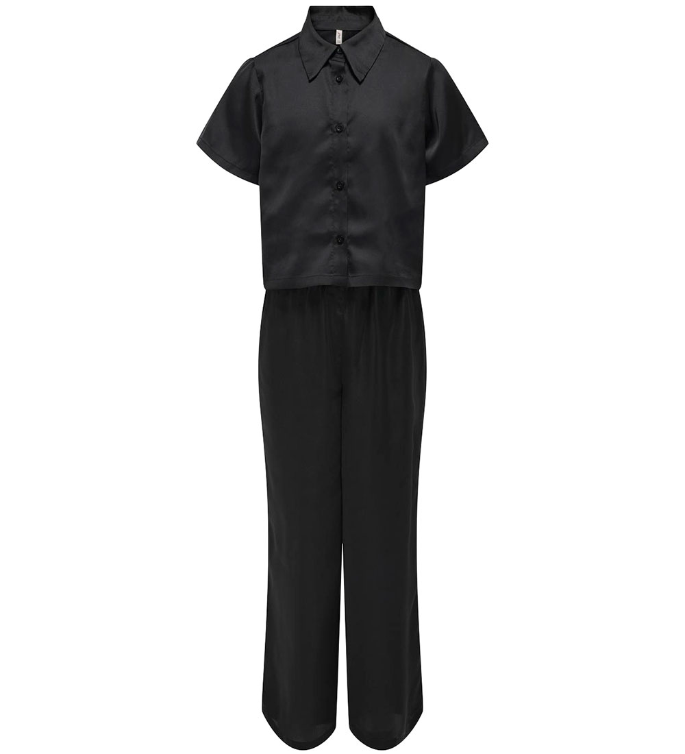 Kids Only Pyjama Set - Satin - CookSarah - Black