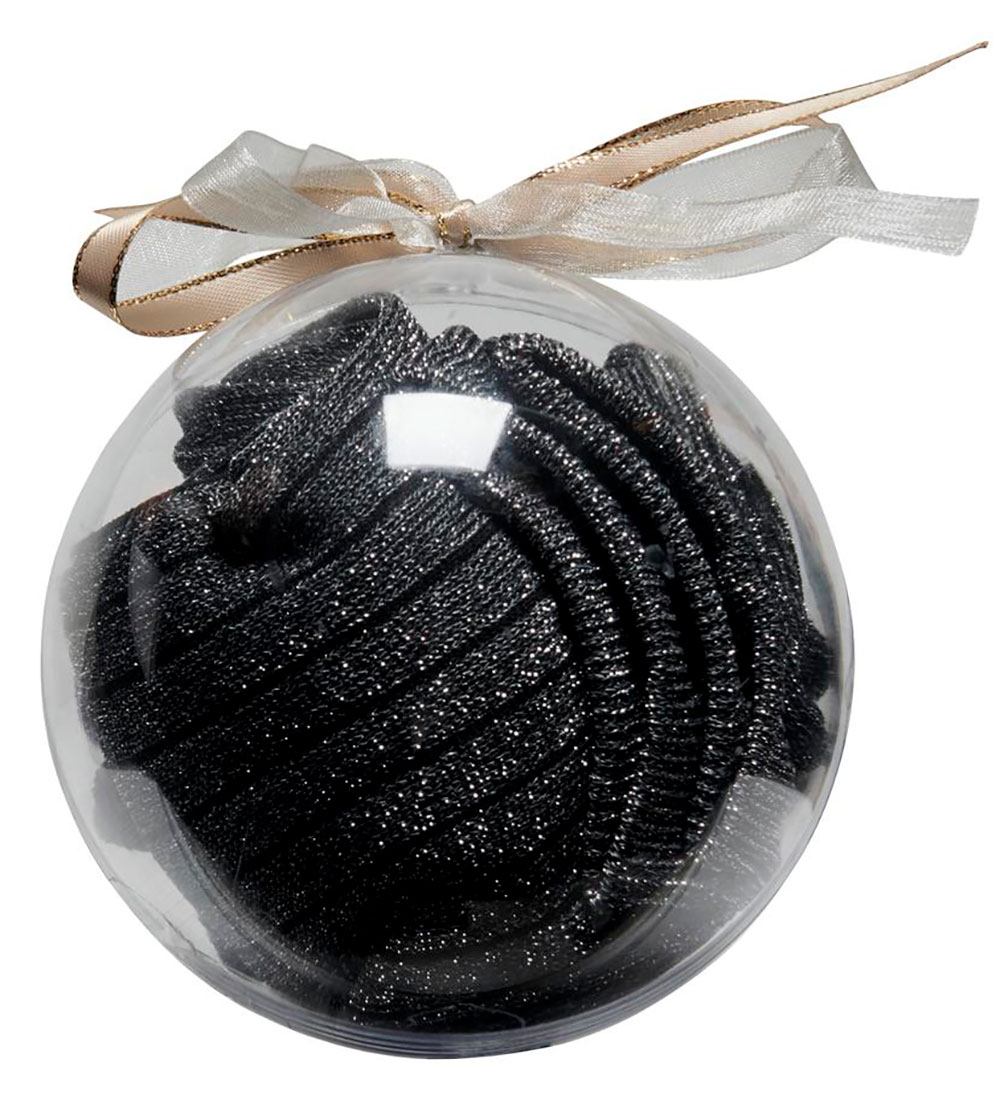 Kids Only Sokken - KogElena - 2-pack - Black w. Silver Glitter