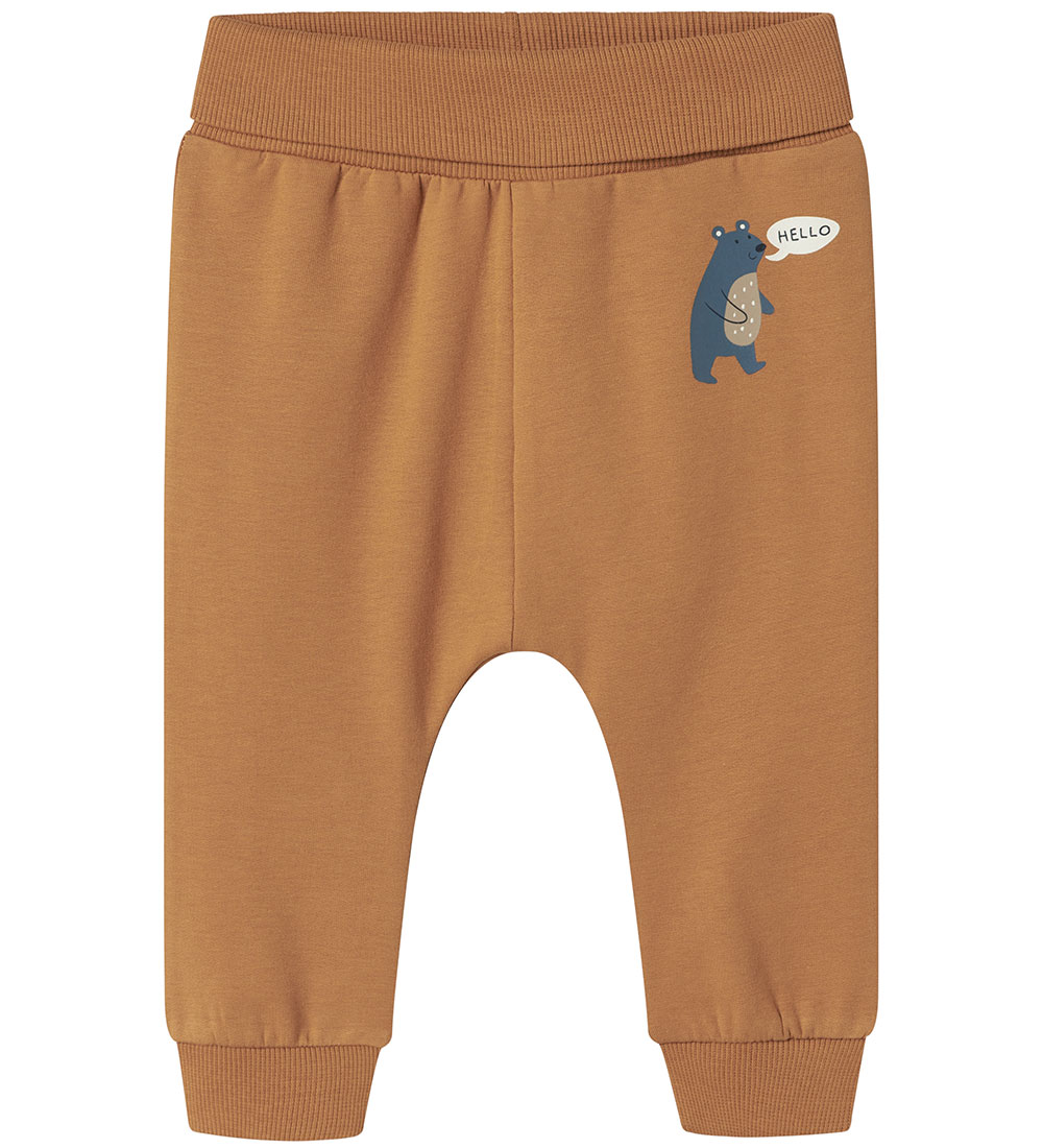 Name It Sweatpants - NbmVonne - Almond/Bear