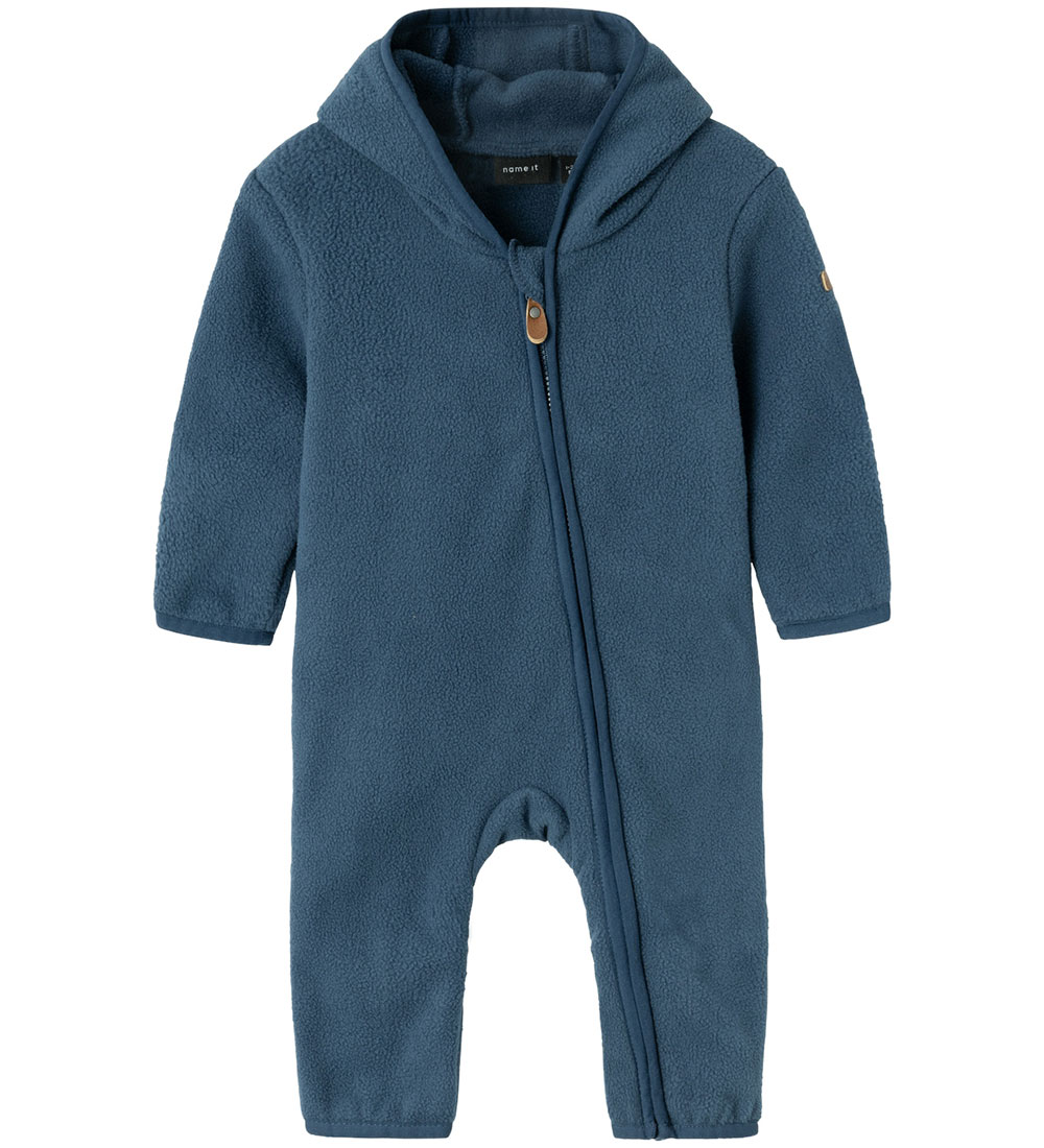 Name It Flísgalli - NbnMeeko - Dark Denim M. Eyru