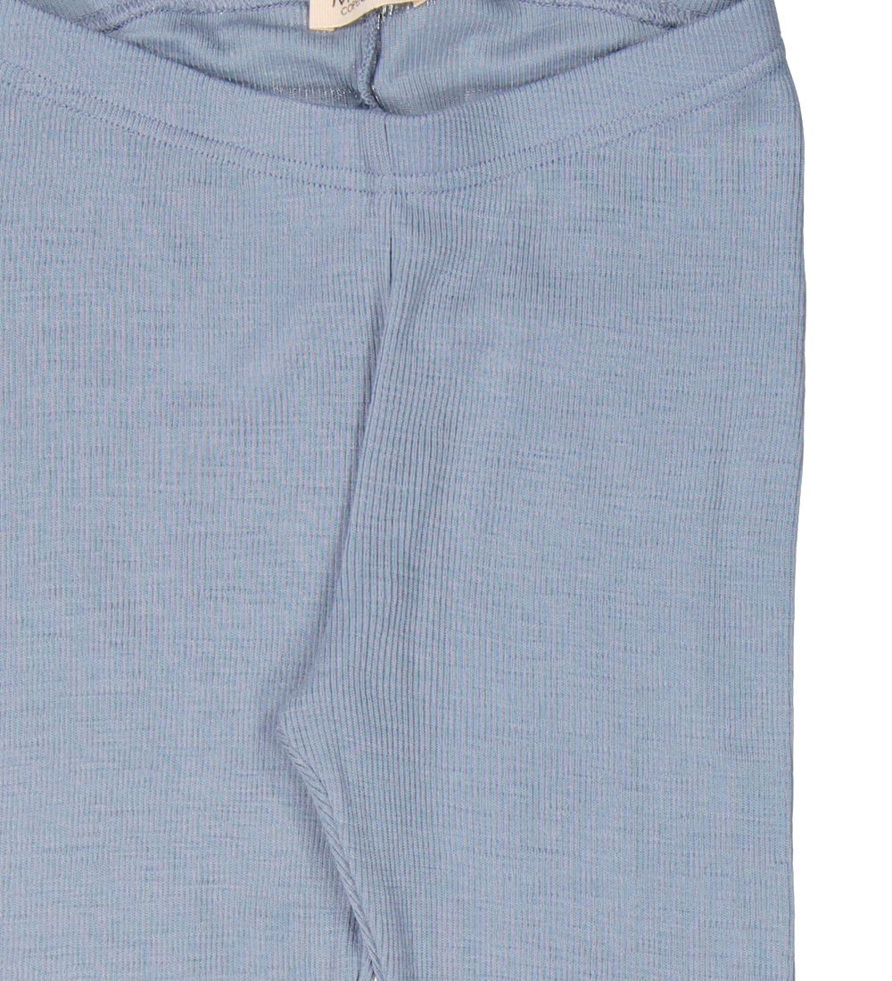 MarMar Leggings - Rib - Wool - Monsoon Blue