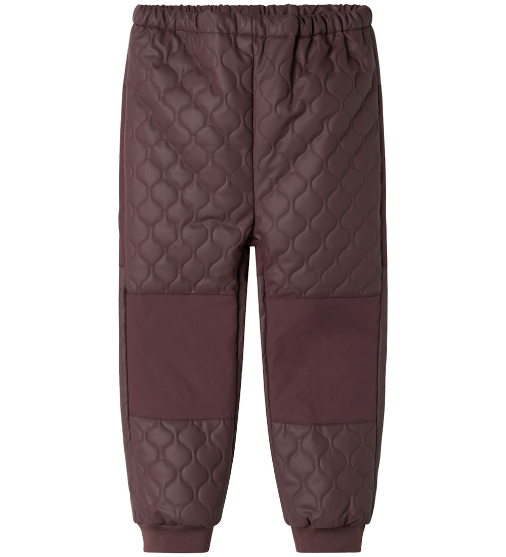 Name It Thermo Set - PU - Fleece Lining - NmfMud - Huckleberry