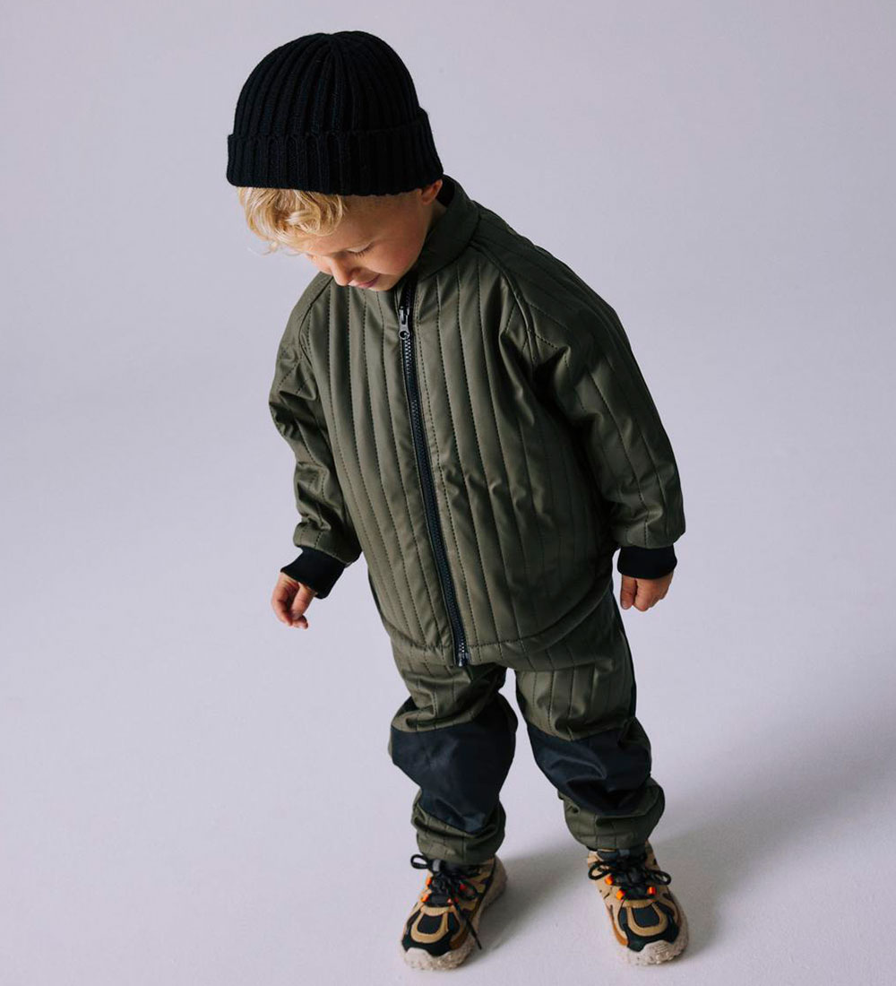 Name It Thermo Set - PU - Fleece Lining - NmmMud - Climbing Ivy