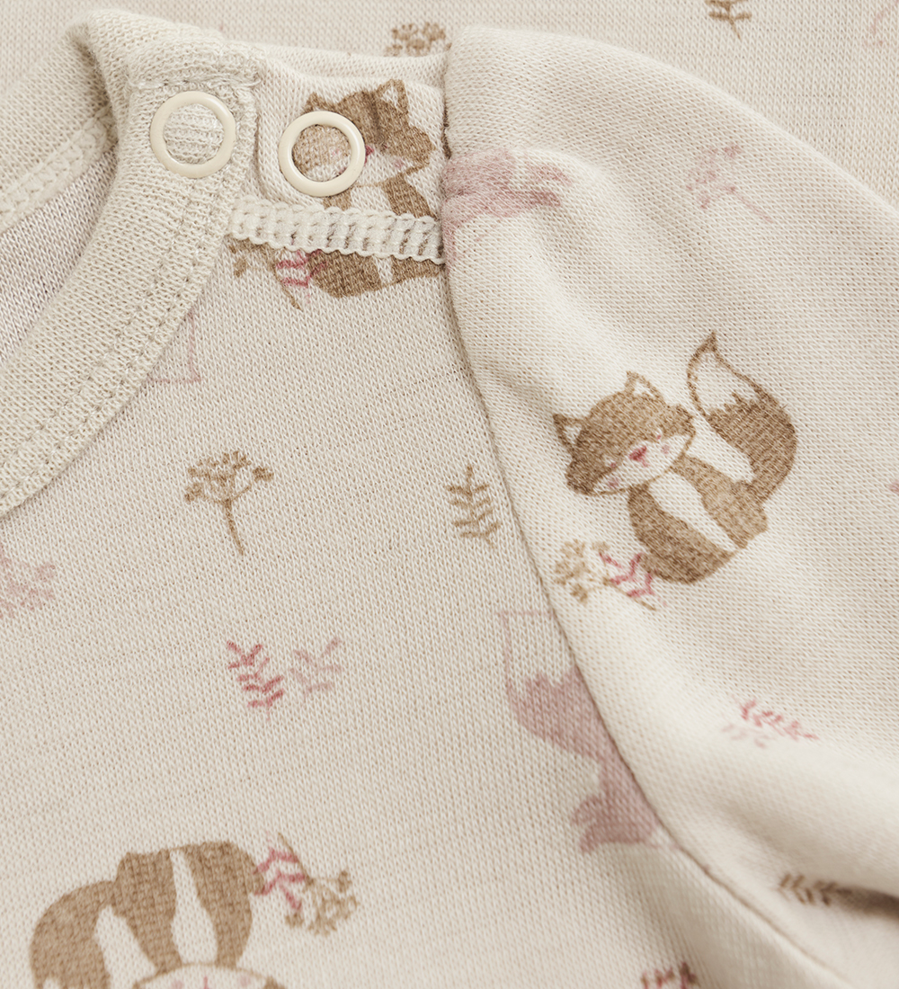 CeLaVi Bodysuit L/æ - Wool/Viscose - Starling w. Fox