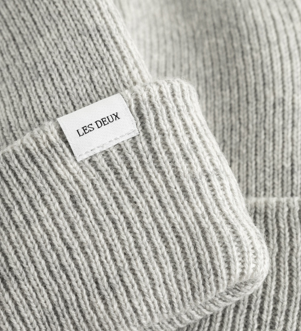 Les Deux Beanie - Wool - Cement Melange