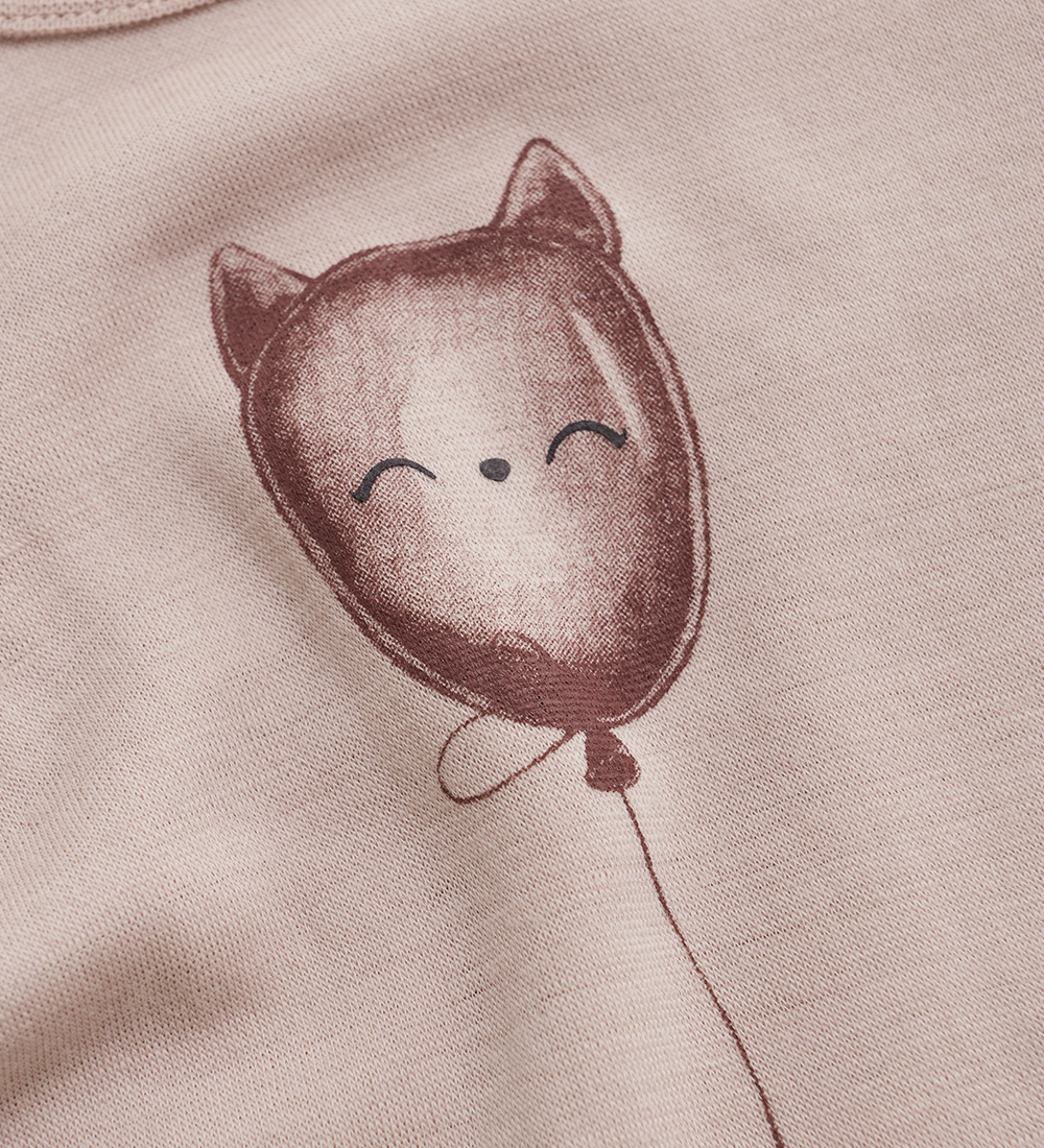 CeLaVi Bodysuit L/æ - Wool/Viscose - Starling w. Balloon