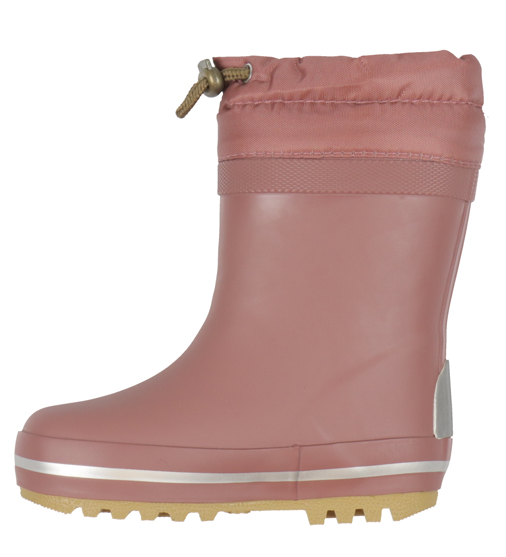 Mikk-Line Rubber Boots w. Lining - Rose Brown