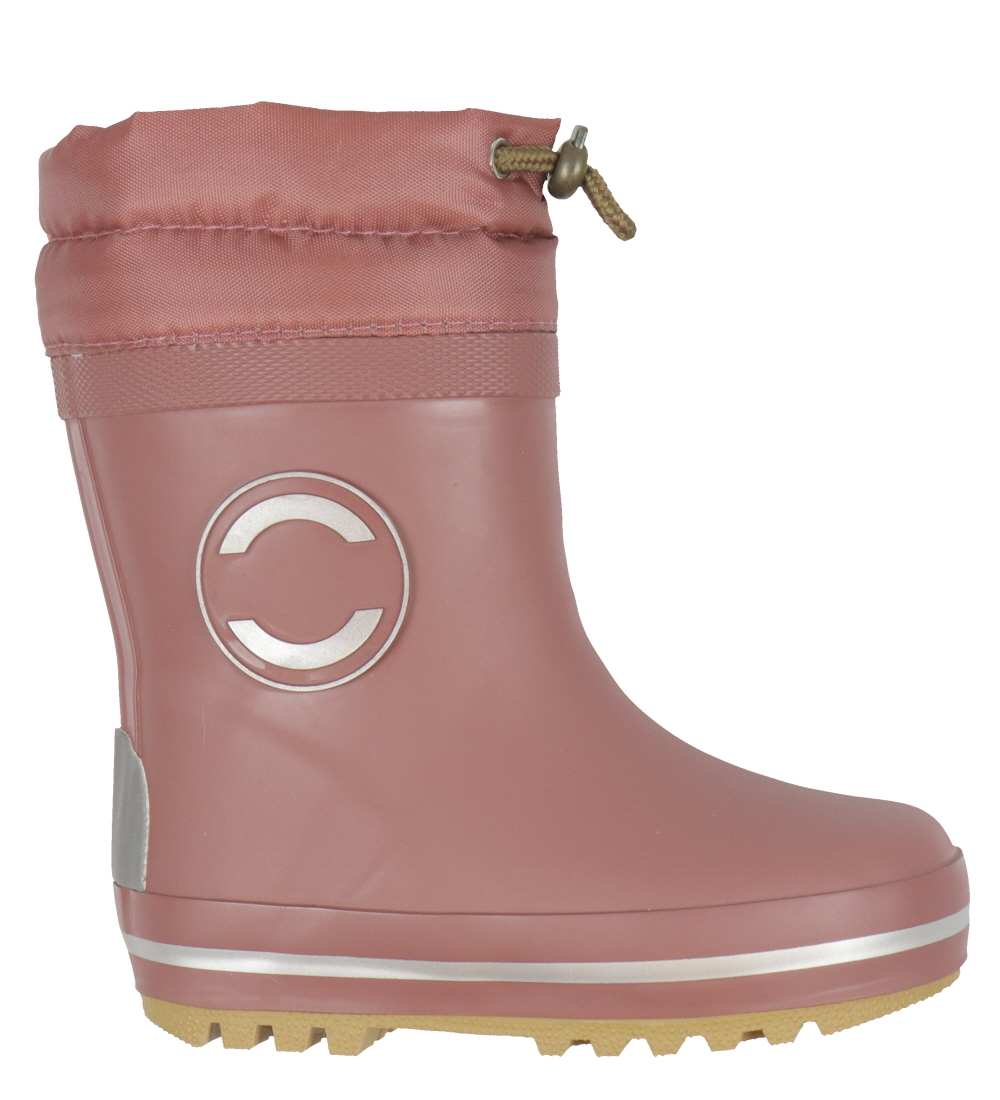 Mikk-Line Rubber Boots w. Lining - Rose Brown