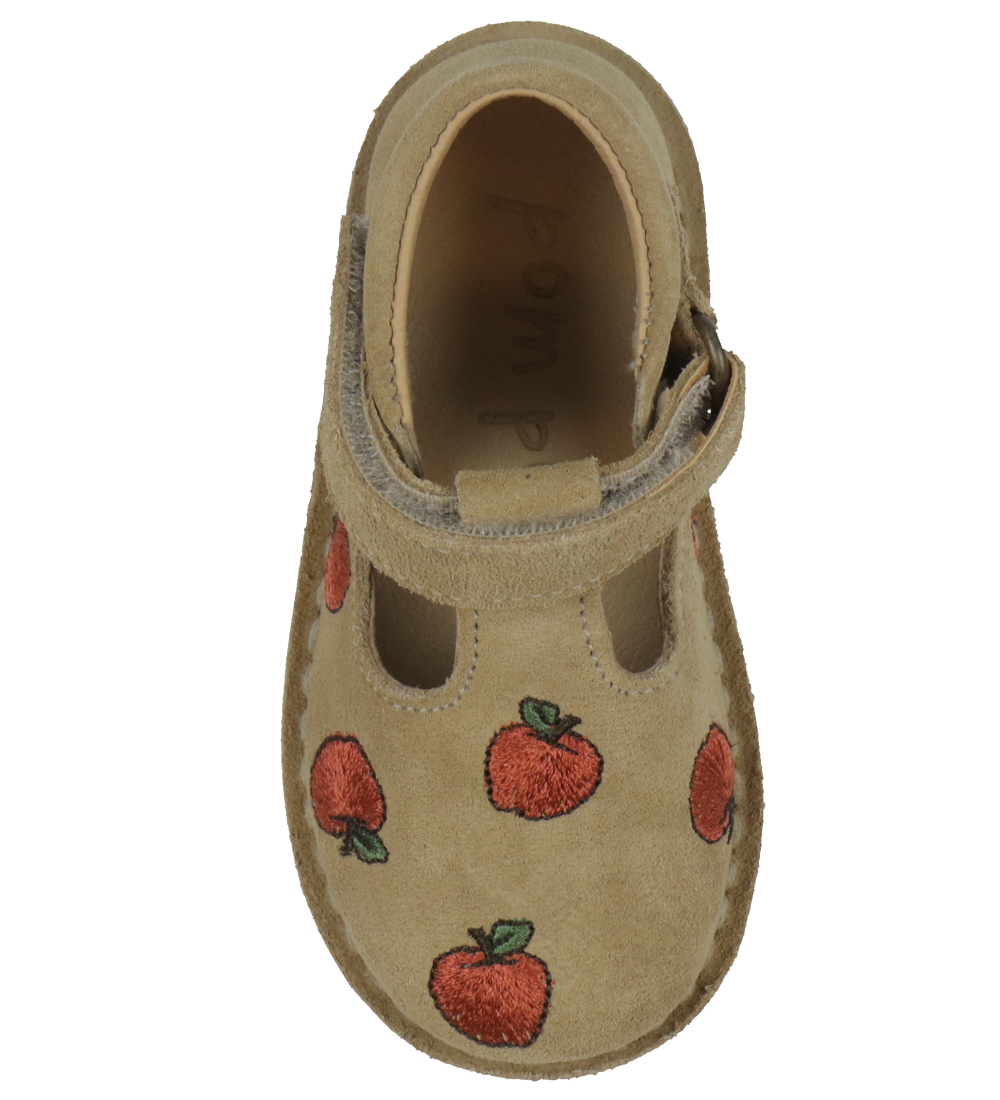 Pom Pom Sandals - Mary Jane - Light Sand