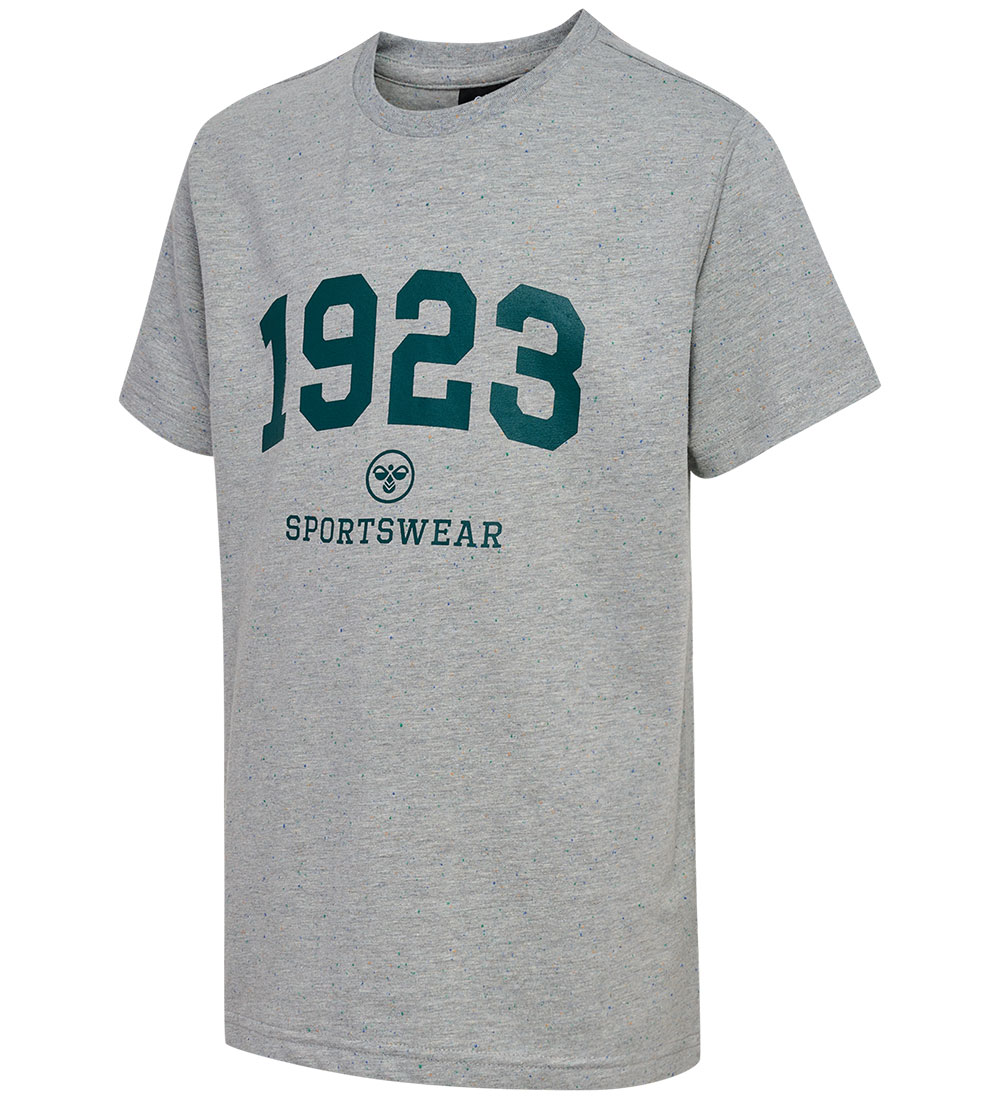 Hummel T-shirt - hmlNipps - Light Grey Melange