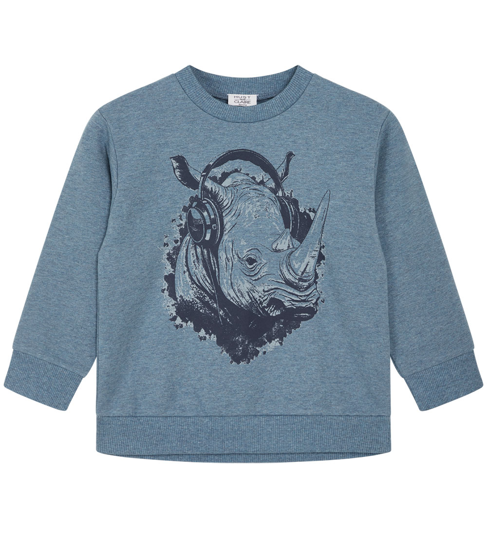 Hust and Claire Sweatshirt - Sejer - Ocean Melange w. Rhino
