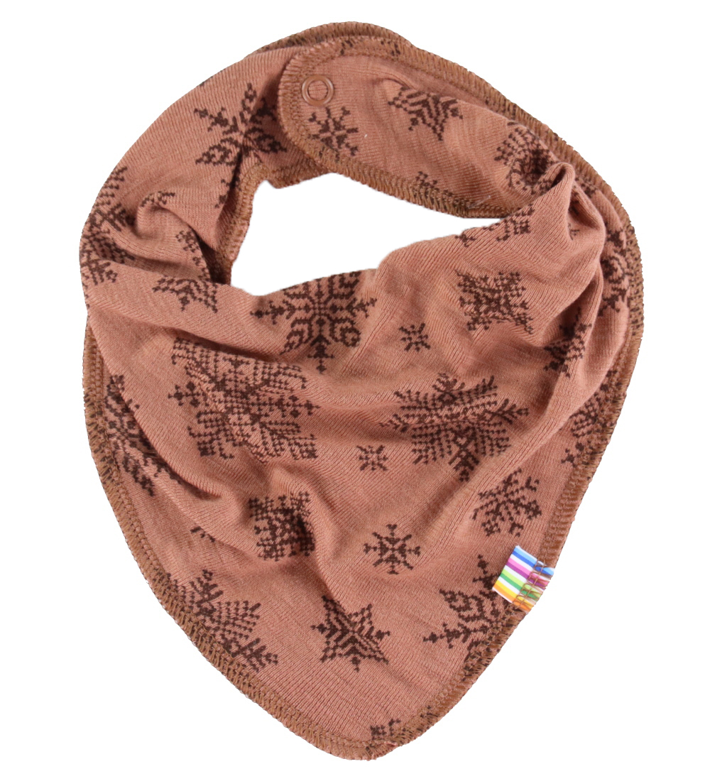 Joha Teething Bib - Wool - Rust frv.