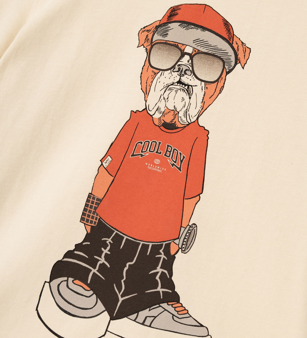 Name It T-shirt - NkmO clock - Summer Sand