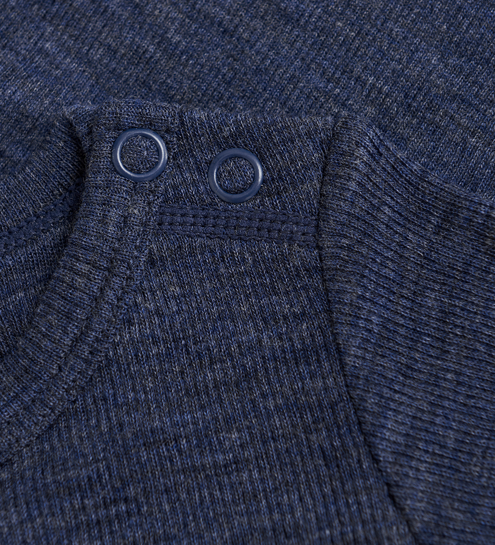 CeLaVi Bodysuit L/æ - Wool - Naval Academy Melange