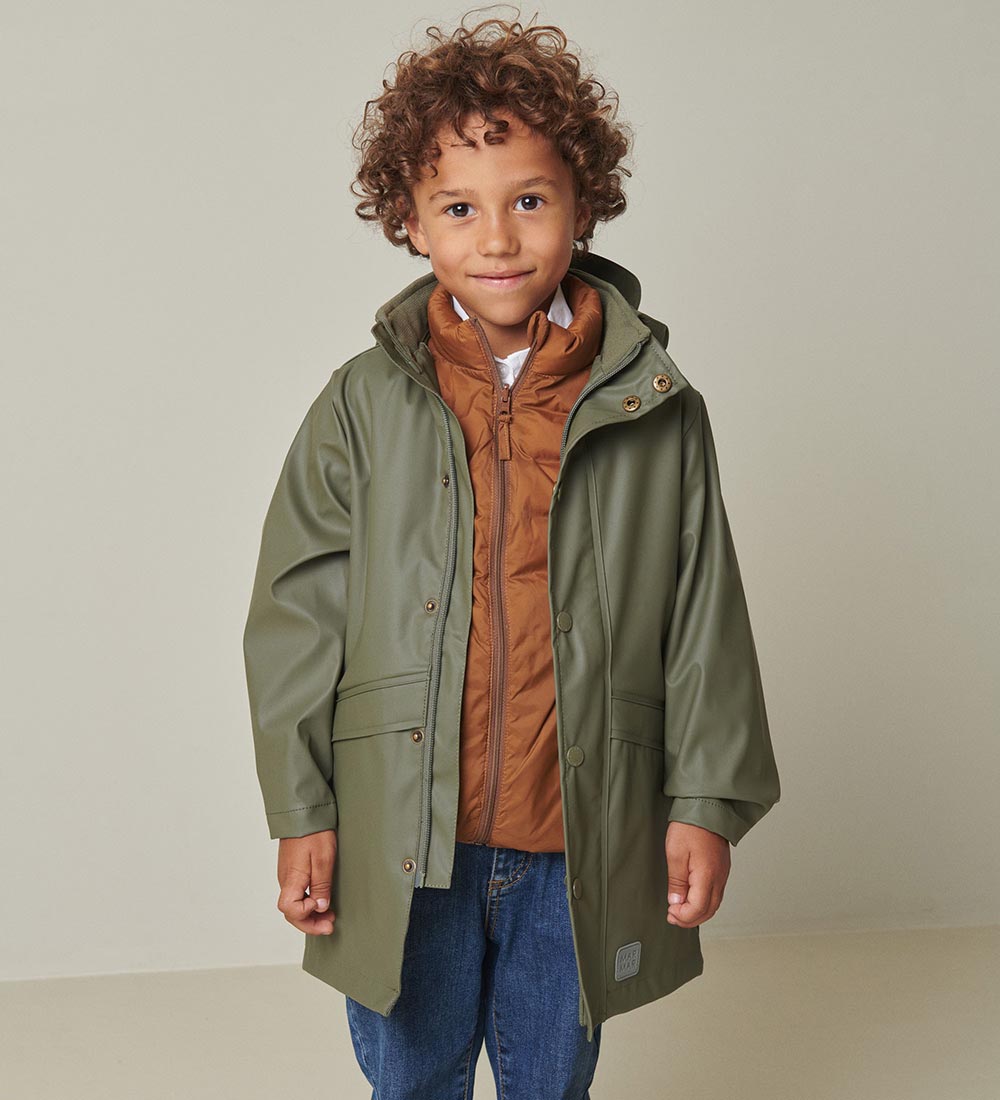 MarMar Rain Jacket - PU - October - Olive Leaf