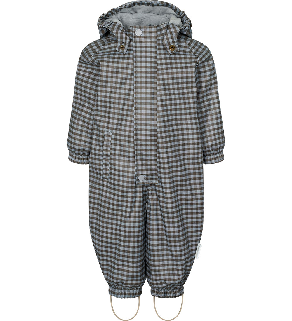 MarMar Rainsuit w. Fleece - PU - Orion - Espresso Check