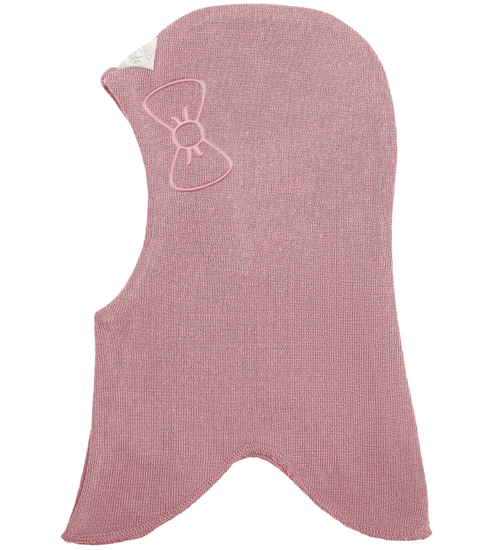 Racing Kids Balaclava - Wool/Cotton - 2-layer - Dusty Rose