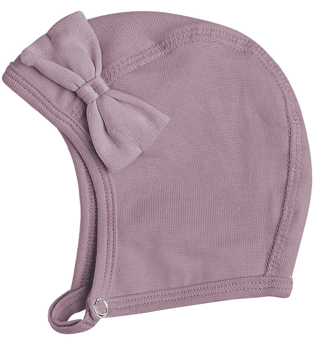 Racing Kids Baby Hat - Single Layer - Elderberry w. Bow