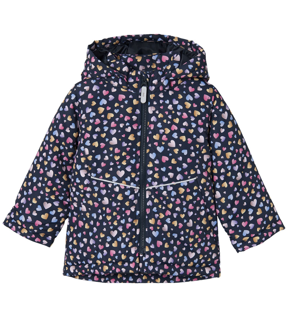 Name It Winterjacke - Noos - NmfMaxi - Dark Sapphire/Heart