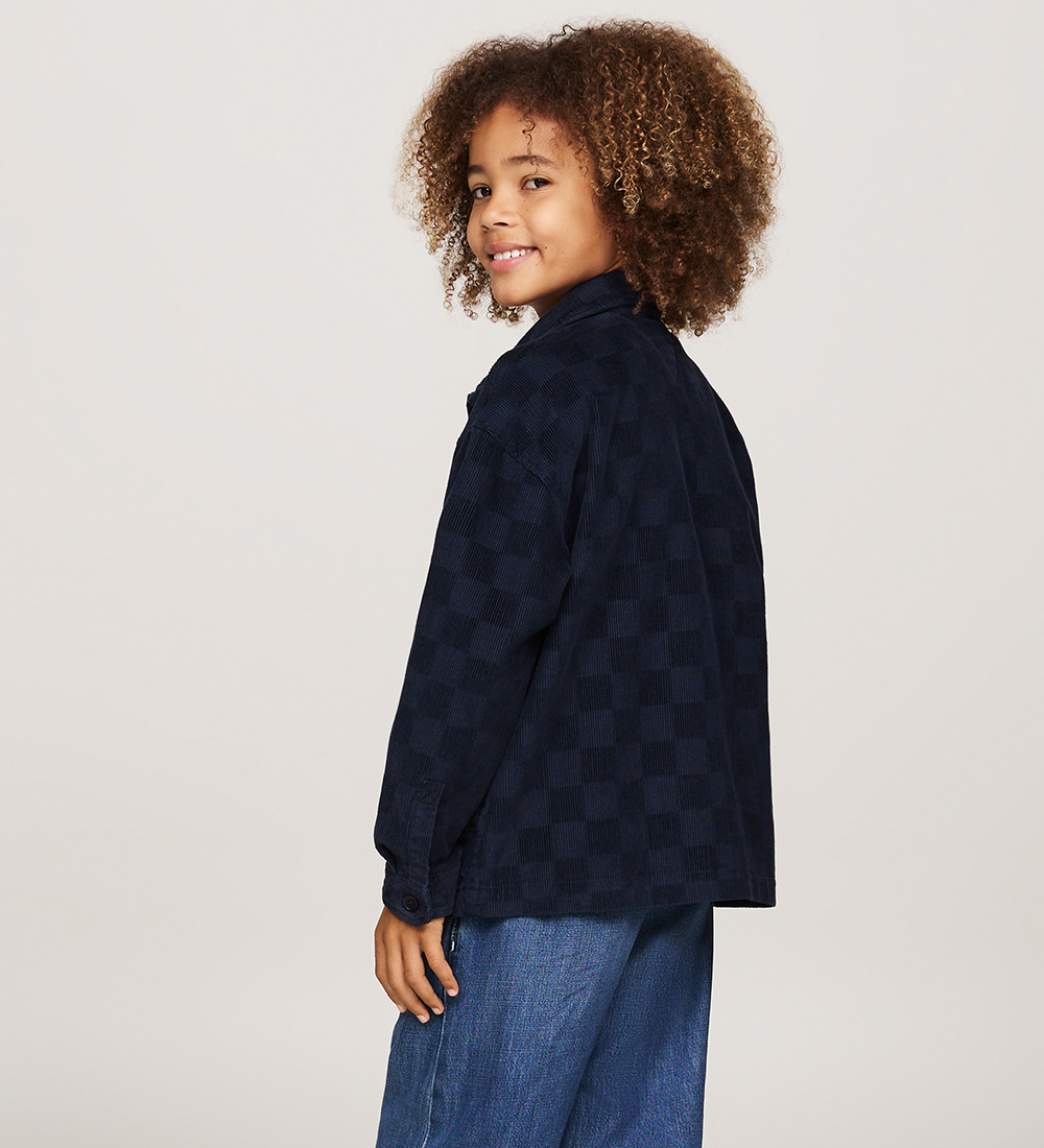 Tommy Hilfiger Corduroy Shirt - Checkerboard Corduroy - Desert S