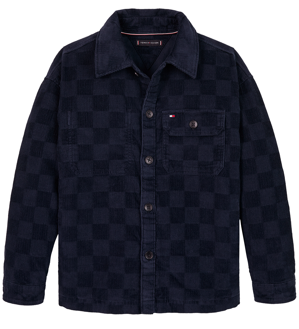 Tommy Hilfiger Corduroy Shirt - Checkerboard Corduroy - Desert S