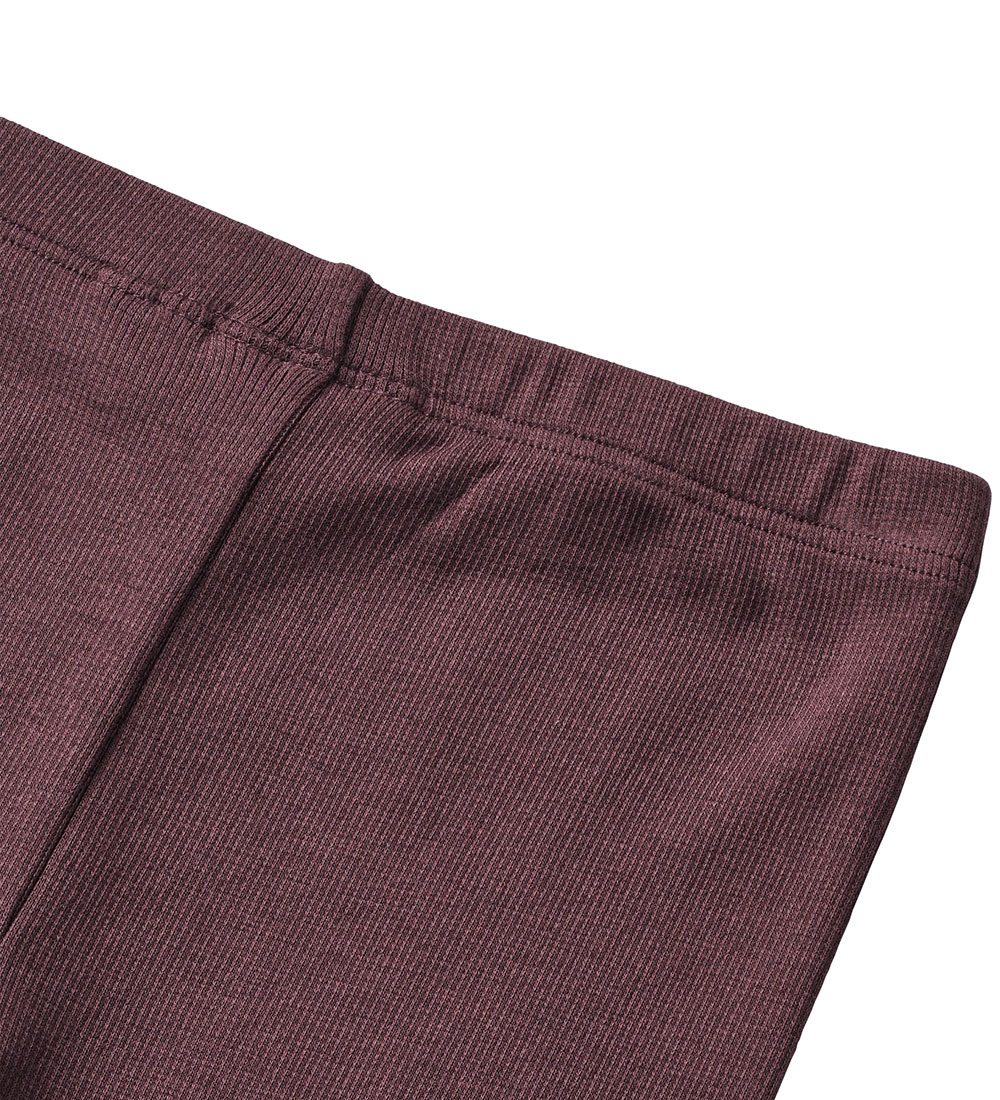 Leggings Wheat - Rib - Maddy - Aubergine