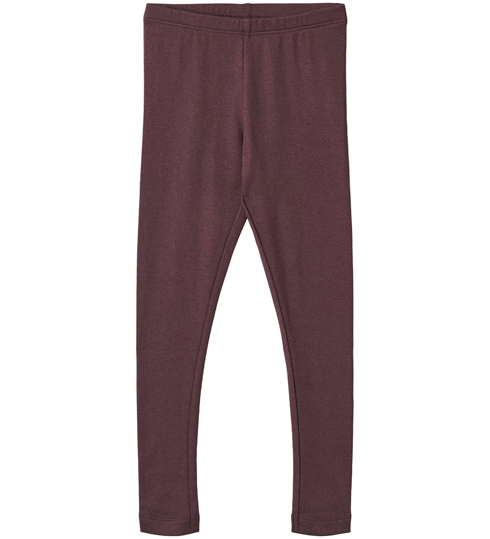 Leggings Wheat - Rib - Maddy - Aubergine