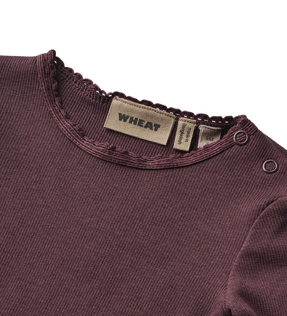 Wheat Blouse - Rib - Reese - Eggplant