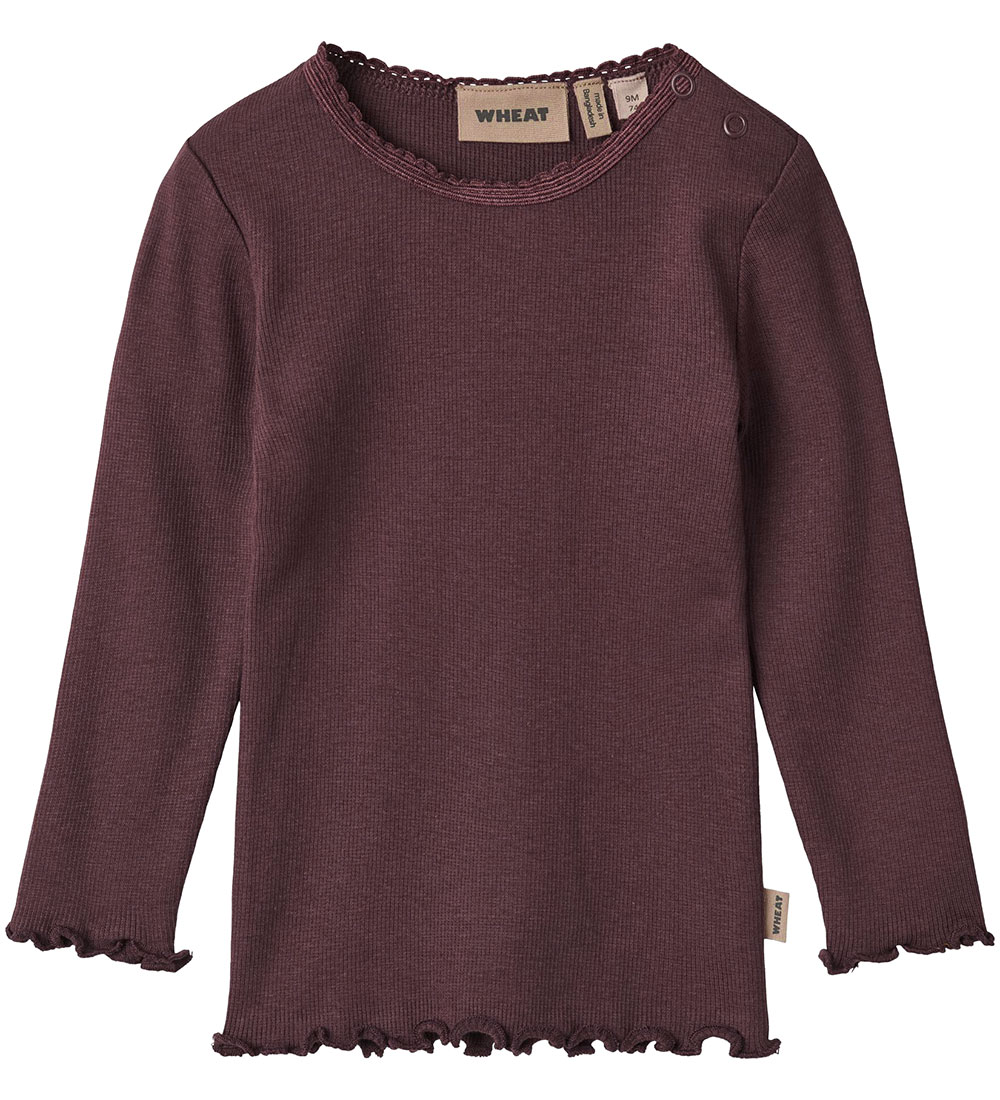 Wheat Blouse - Rib - Reese - Eggplant