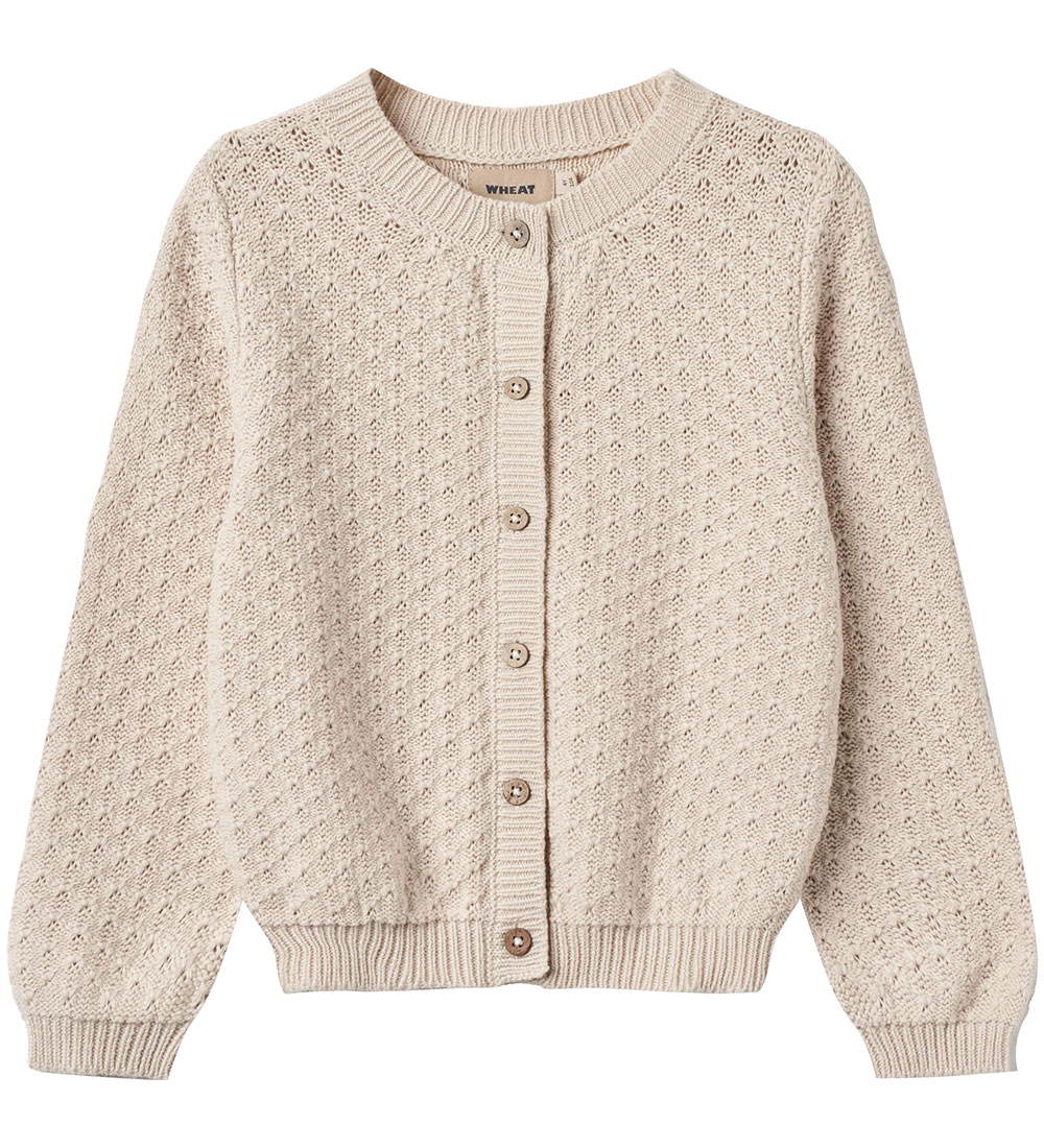 Wheat Cardigan - Strick - Magnella - Offwhite m. Lochmuster