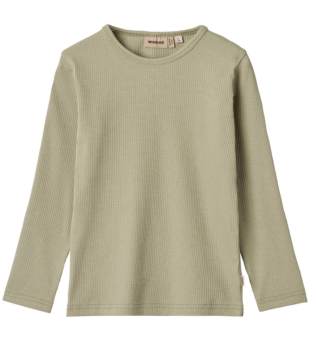 Wheat Blouse - Rib - Rise - Green Tea