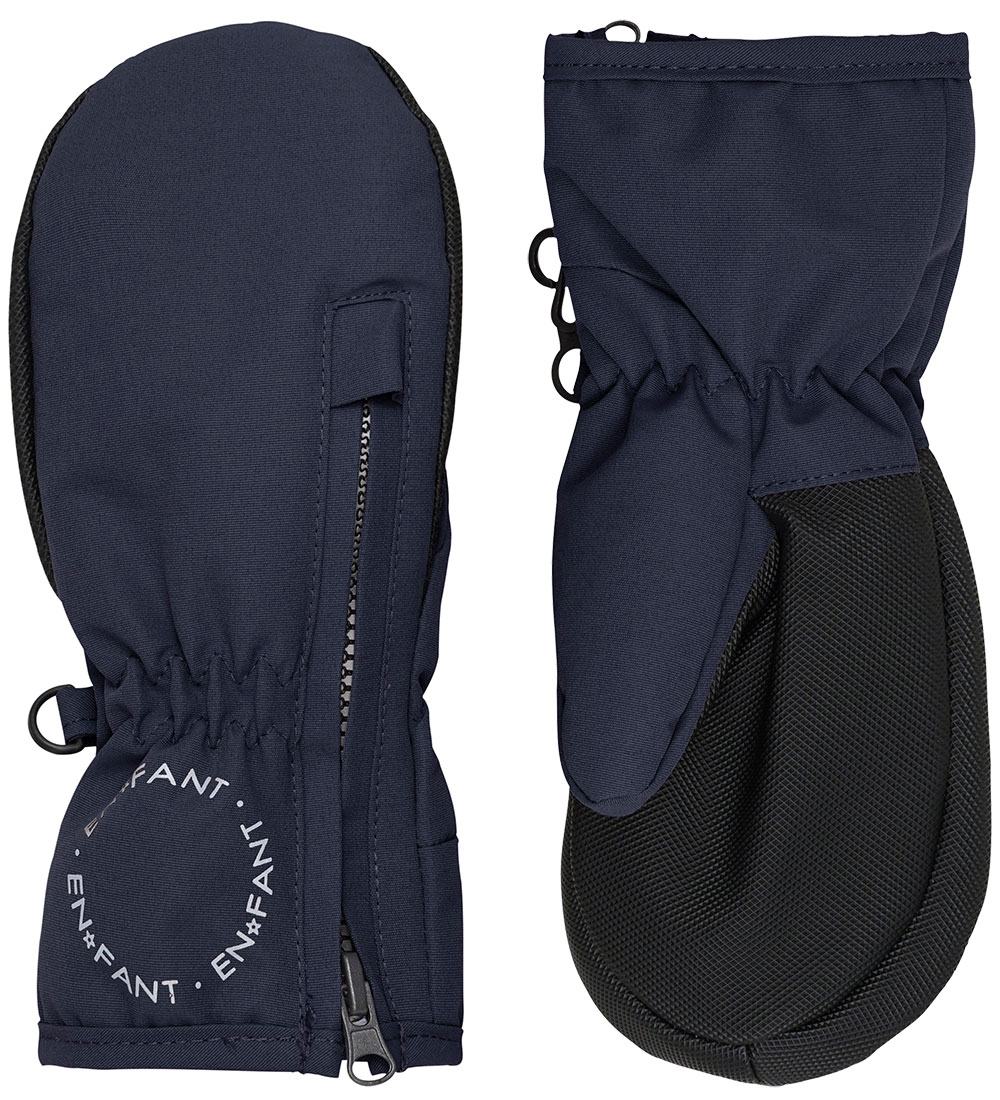 En Fant Mittens w. Zipper - Parisian Night