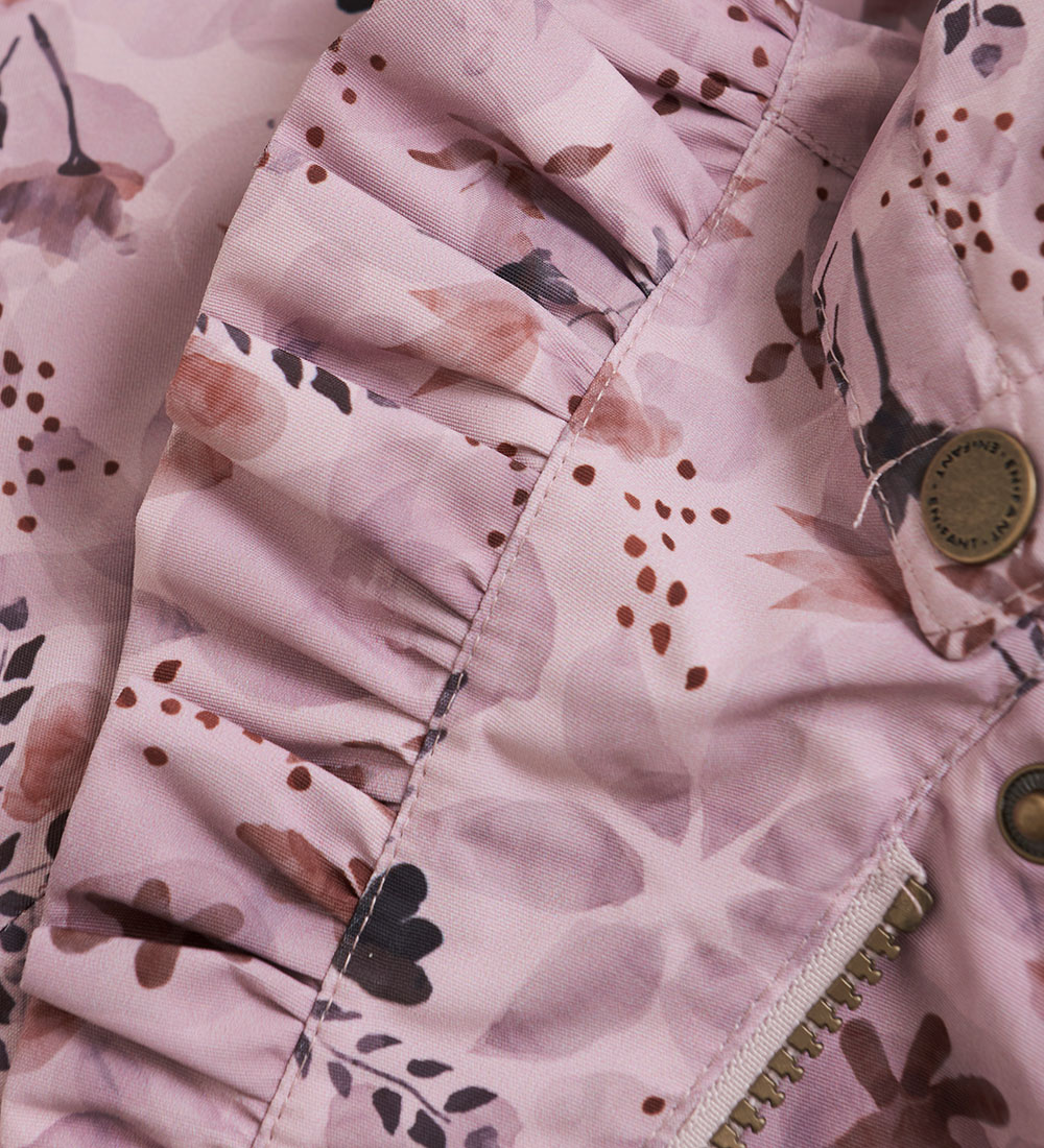 En Fant Snowsuit - Burnished Lilac w. Flowers