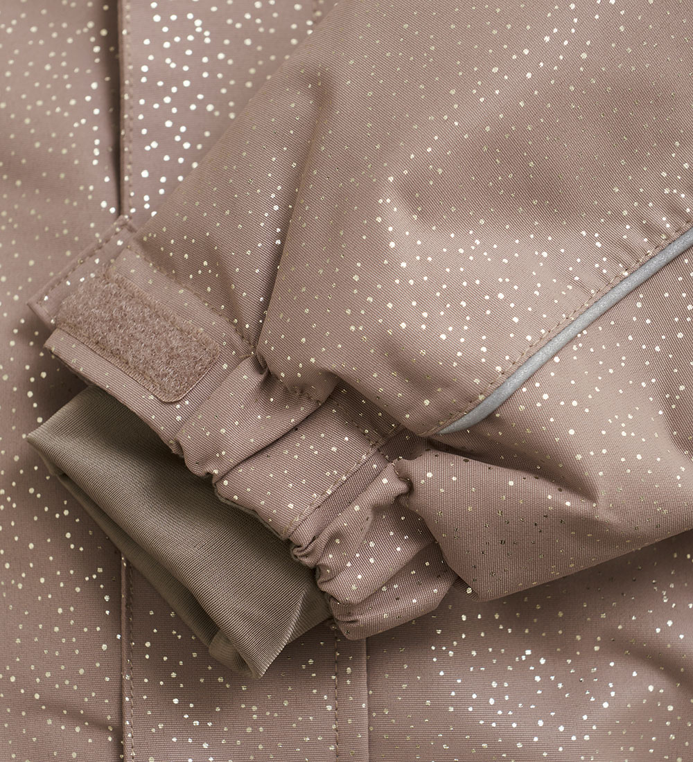 En Fant Snowsuit - Pine Bark w. Gold Dots