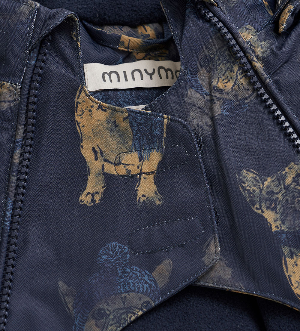 Minymo Schneeanzug - Navy m. Hunde