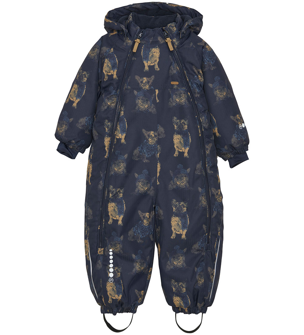 Minymo Schneeanzug - Navy m. Hunde