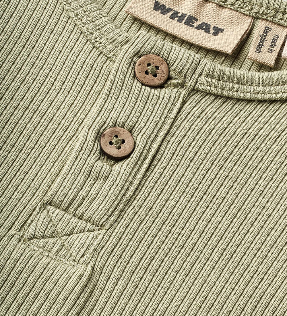 Wheat Bodysuit L/æ - Rib - Benny - Green Tea