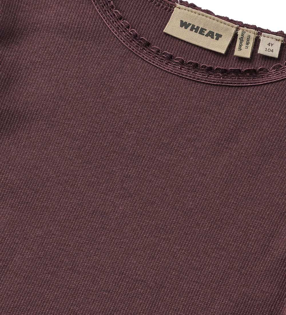 Wheat Blouse - Rib - Reese - Eggplant