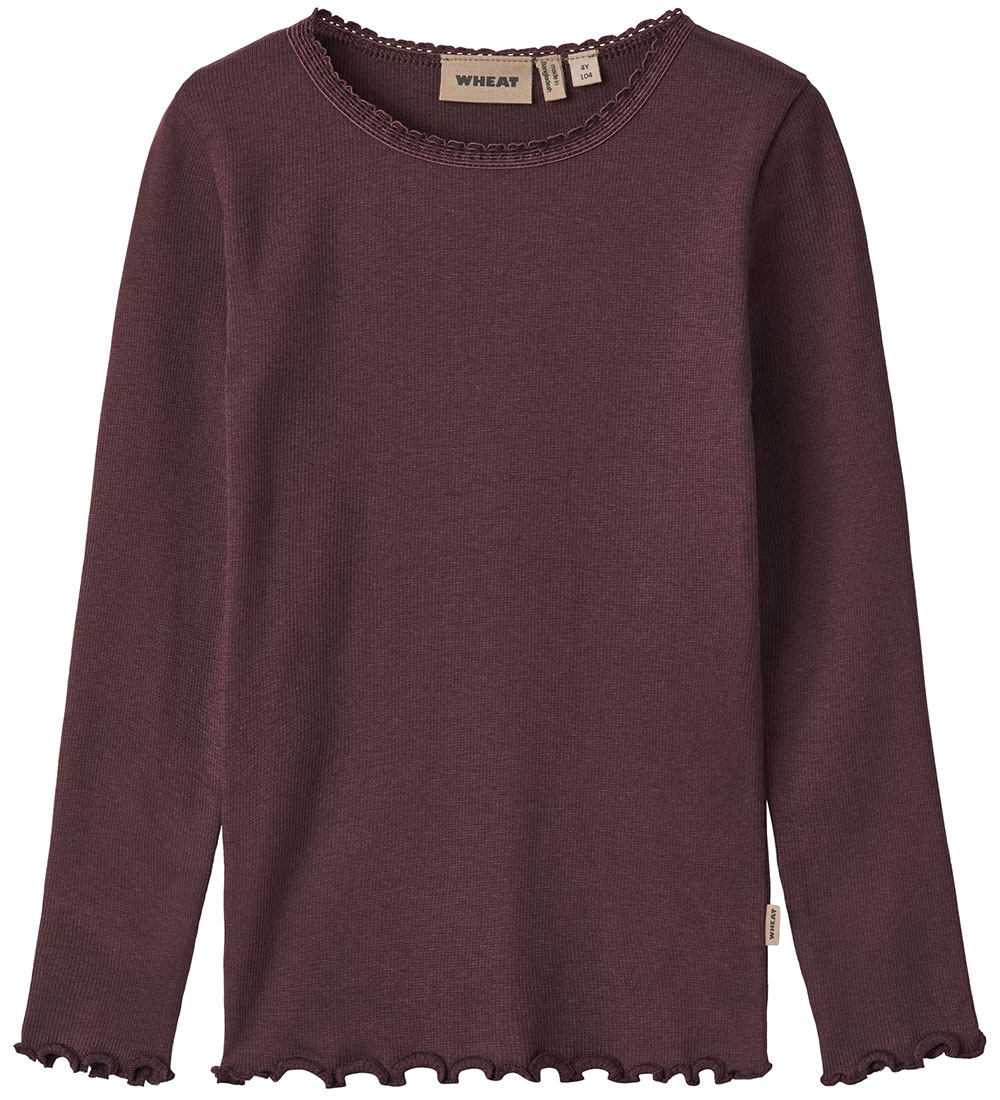 Wheat Blouse - Rib - Reese - Eggplant