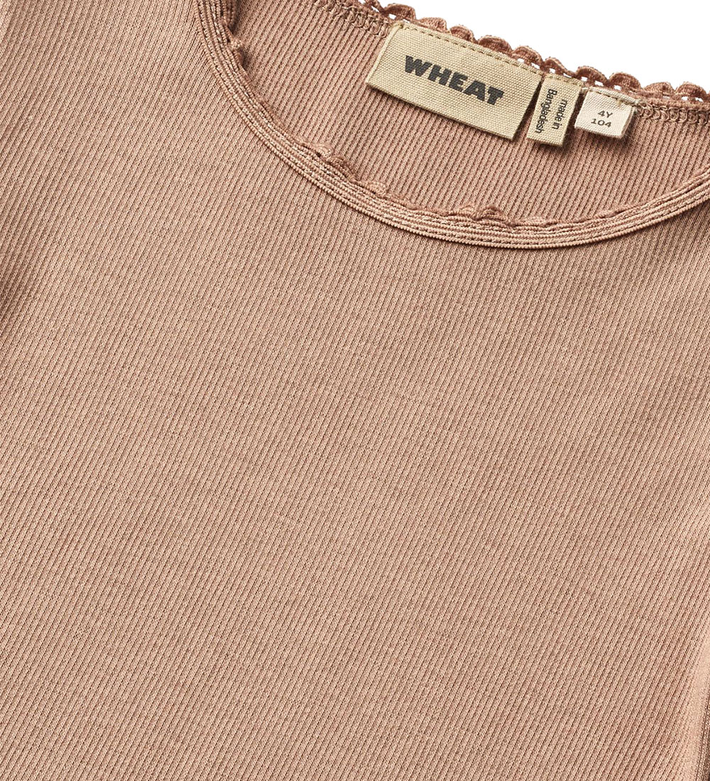 Wheat Blouse - Rib - Reese - Nougat Rose