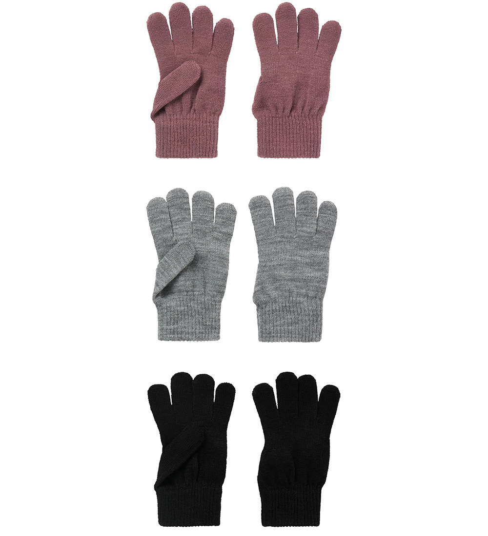 Name It Gloves - Noos - NknMagic - 3-Pack - Grape Shake