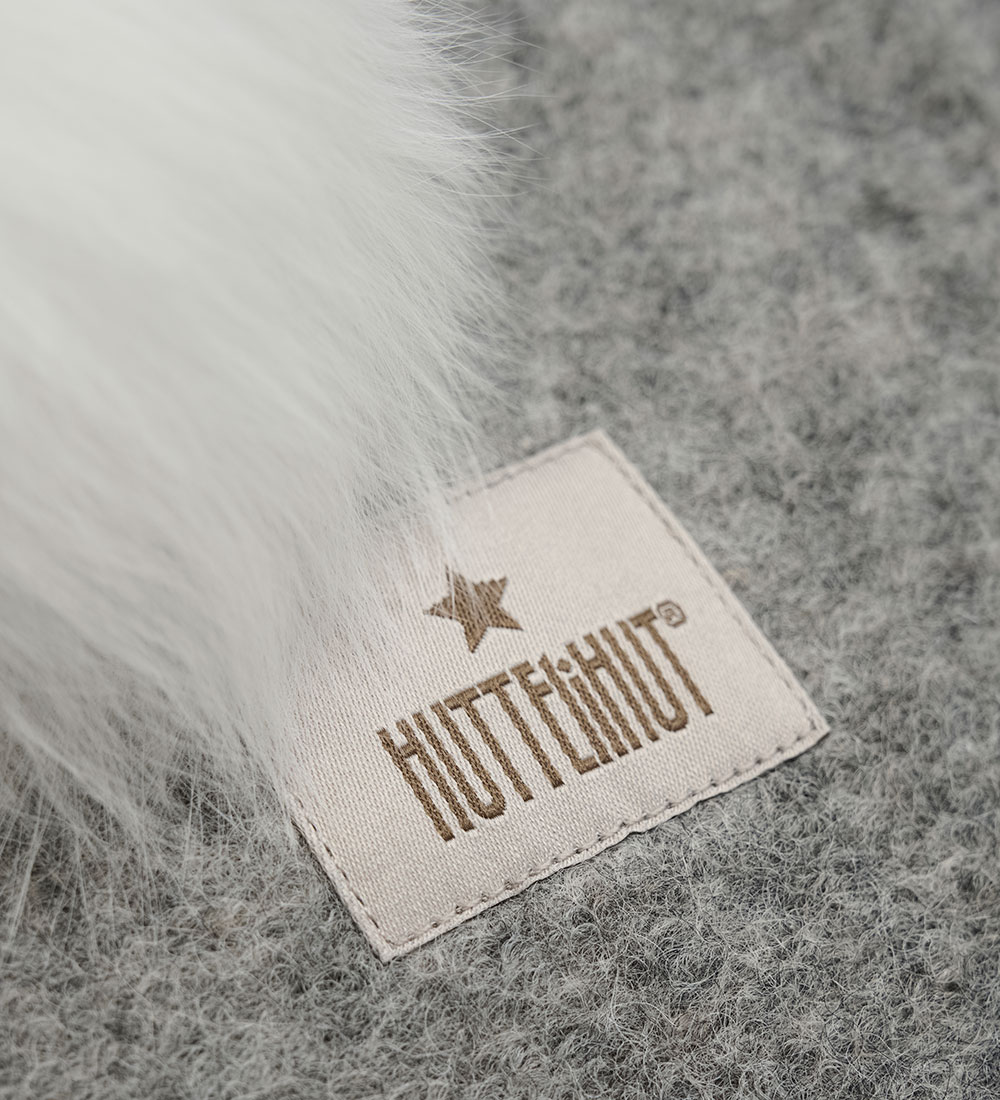 Huttelihut Balaclava - Wool - 2-layer - Medium+ Grey Melange w.