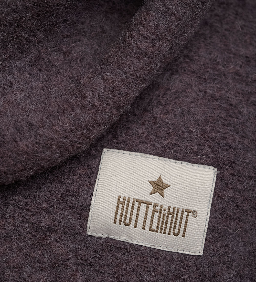 Huttelihut Balaclava - Wool - 2-layer - Raisin w. Ears